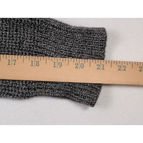 H & M Women's Long Sleeve Medium Knit With Side Zippers Pull over Gray Sweater - Picture 7 of 12